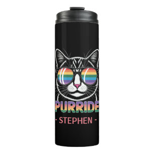 Purride - Niedlicher Katzenpride LGBTQ Thermosbecher