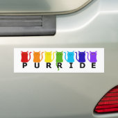 PURRide PRIDE Cats Bumper Sticker Autoaufkleber (Auf Auto)