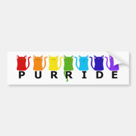 PURRide PRIDE Cats Bumper Sticker Autoaufkleber