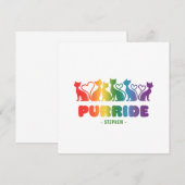 Purride - Rainbow Cat Silhouette LGBTQ+ Pride Puff (Vorne/Hinten)