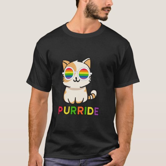 Purride ,Regenbögen und Katzen T-Shirt (Vorderseite)