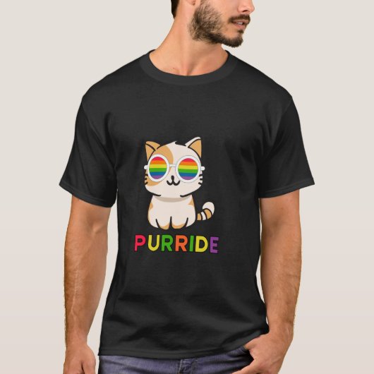 Purride, Regenbogen und Katzen T - Shirt (Vorderseite)