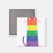 Purride Shirt LGBT Funny Gay Pride Cat Sprichwort Magnet (Vorderseite/Rückseite)