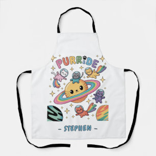 Purride Space Cats - Kawaii Astronautenkatzen Schürze