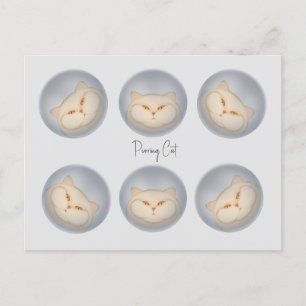 Purring Cat Postkarte