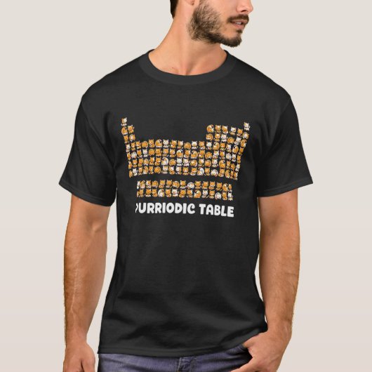 Purriodische Katzenchemie Pun Periodic Table S T-Shirt (Vorderseite)