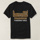 Purriodische Tabelle Katzenchemie Pun Periodic Tab T-Shirt (Design vorne)