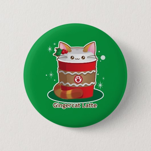 Purrista Pawfee: Niedlicher Button (Vorderseite)
