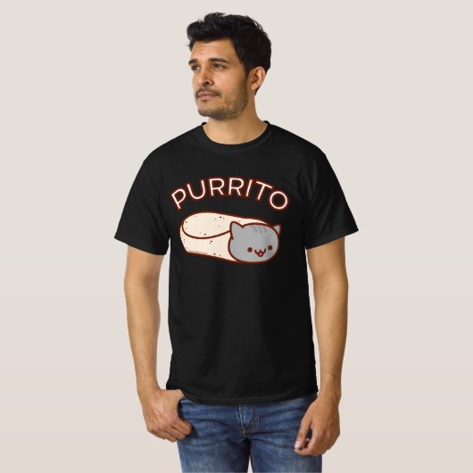 PURRITO Cat Burrito T - SHIRT (Vorne ganz)
