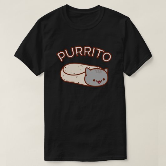 PURRITO Cat Burrito T - SHIRT (Design vorne)