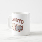 PURRITO Katzen-Tasse - KatzeBurrito Kaffeetasse (Vorderseite Links)