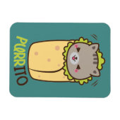 Purrito Kitty Cat Burrito Magnet (Horizontal)