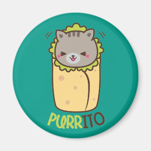Purrito Miezekatze-KatzeBurrito Magnet