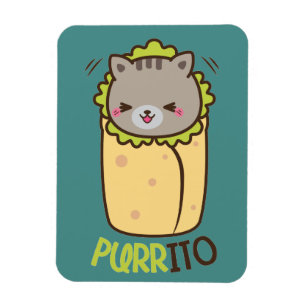 Purrito Miezekatze-KatzeBurrito Magnet