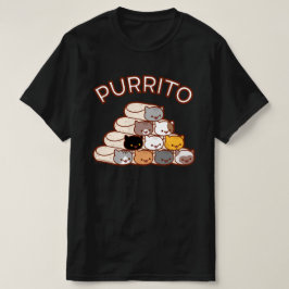 PURRITO PYRAMID Cat Burrito T - SHIRT