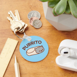 PURRITO Schlüsselanhänger - Funny Cat Burrito von