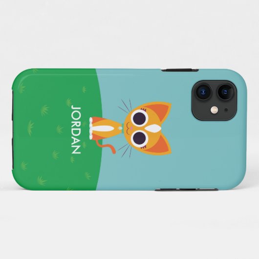 Purrl die Katze Case-Mate iPhone Hülle (Rückseite (Horizontal))