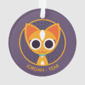 Purrl die Katze Ornament (Rückseite)