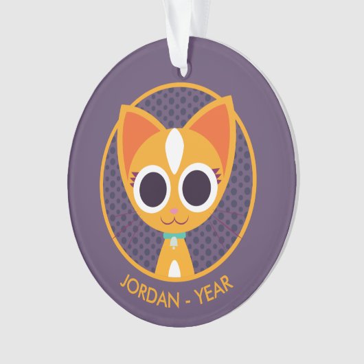 Purrl die Katze Ornament (Vorderseite)