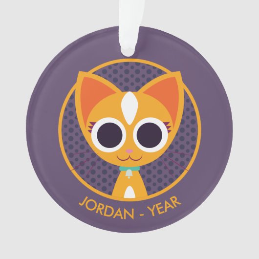 Purrl die Katze Ornament (Vorderseite)