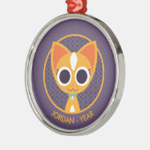 Purrl die Katze Ornament Aus Metall (Links)