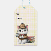Purrlock Holmes Detective Kitten Geschenkanhänger (Rückseite)