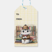 Purrlock Holmes Detective Kitten Library Geschenkanhänger (Rückseite)