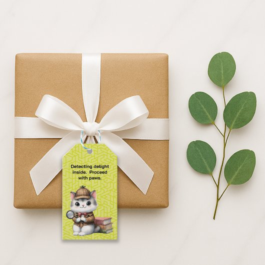 Purrlock Holmes Kitten Geschenkanhänger