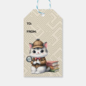 Purrlock Holmes Kitten Mystery Geschenkanhänger (Rückseite)