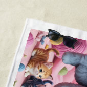 PURRMA Cute Kitten Beach Towel Strandtuch (Beispiel)