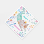 PurrMaid Birthday Napkin Serviette (Ecke)