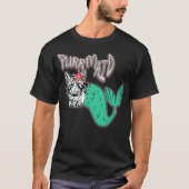 Purrmaid unter Wasserkatze Kitten Meerjungfrau Fun T-Shirt (Vorderseite)
