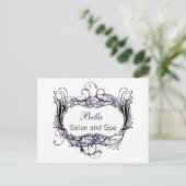 purrot-weiß Chic Business Danke Karten (Stehend Vorderseite)