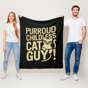 Purroud kinderloser Katzen-Typ, der für den Präsid Fleecedecke