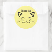 Purrr-fect Cat Face Sticker (Tasche)