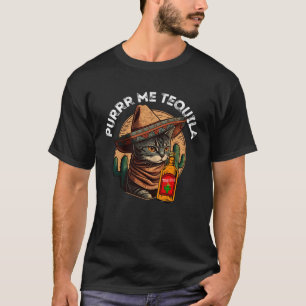 Purrr me tequila Cinco de Mayo Kitten Cat T-Shirt