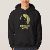 Purrrfect Match Cat Mom Couples Cat Dad  Anniversa Hoodie (Vorderseite)