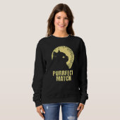 Purrrfect Match Cat Mom Couples Cat Dad  Anniversa Sweatshirt (Vorne ganz)