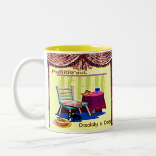 PuRRRfekte Daddy-Day-Tasse Zweifarbige Tasse