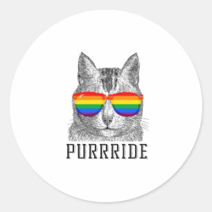 PURRRIDE RUNDER AUFKLEBER