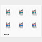 PURRRIDE RUNDER AUFKLEBER (Blatt)