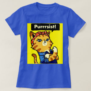 Purrrsist Shirt, Katze Purrsist, Katze pursist T-Shirt
