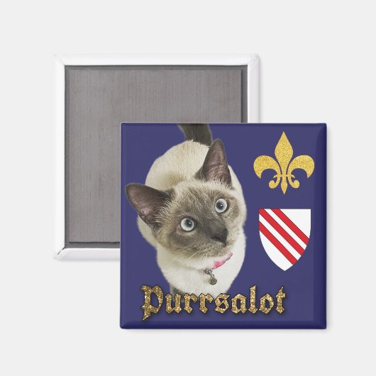 Purrsalot Magnet (Vorderseite/Rückseite)