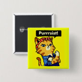 Purrsist Cat Purrsist Button (Vorne & Hinten)