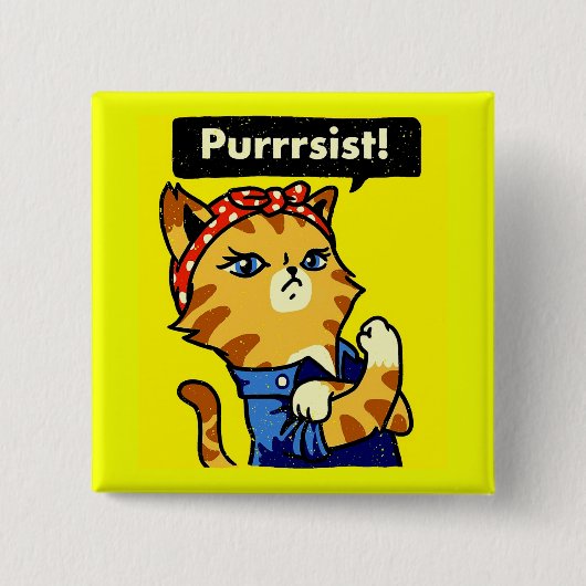 Purrsist Cat Purrsist Button (Vorderseite)
