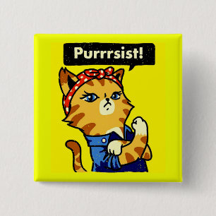 Purrsist Cat Purrsist Button