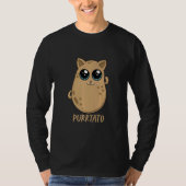 Purrtato Niedlich Cat Potato T-Shirt (Vorderseite)