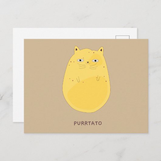 Purrtato Postkarte (Vorne/Hinten)
