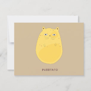 Purrtato Postkarte