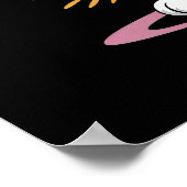 Purrtly Meow-velous Feline Poster (Ecke)